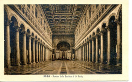 Roma - Rome (Italie) - Interno Della Basilica Di S. Paolo - Intérieur De La Basilique Saint Paul Hors Les Murs - 6 - San Pietro