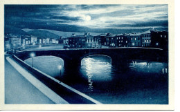 Pisa - Pise (Italie) - Lung'Arno Regio - Ponte Solferino (notturno) - Le Pont De Solférino, La Nuit - 61500 -852 - Pisa