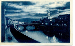 Pisa - Pise (Italie) - Lung'Arno - Ponte Di Mezzo (notturno) -  Long De L'Arno, Le Pont Du Milieu, La Nuit - 61501-852 - Pisa