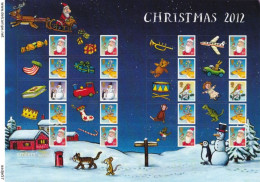 GREAT BRITAIN 2012 SMILER Christmas MNH** - Blocs-feuillets