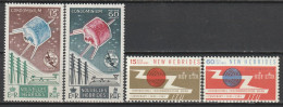 Nouvelles Hébrides Centenaire De L Union Internationale Des Télécommunications1965 N°211/214 Neuf*charnière - Unused Stamps