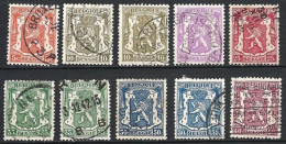 Belgien, 1935-1938, Staatswappen, Gestempelt - 1935-1949 Piccolo Sigillo Dello Stato