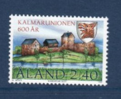 Aland, **, Yv, Mi, 129, SG 125, Union De Kalmar, - Ålandinseln