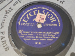 DISQUE 78 TOURS FOX TROT DU FILM LES TROIS PETITS COCHONS 1934 - 78 T - Disques Pour Gramophone