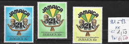JAMAÏQUE 581 à 83 ** Côte 1.50 € - Jamaica (1962-...)