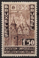 Timbre - BELGIQUE - 1935 - Exposition Universelle Bruxelles - COB 388**MNH - Cote 30+50% Bien Centré Soit 45 - Neufs