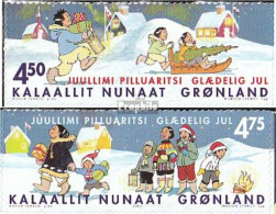 Dänemark - Grönland 391-392 (kompl.Ausg.) Selbstklebende Ausgabe Postfrisch 2002 Weihnachten - Unused Stamps