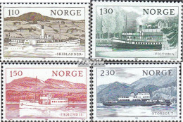 Norwegen 841-844 (kompl.Ausg.) Postfrisch 1981 Binnenschiffahrt - Unused Stamps