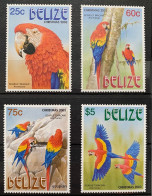 Belize 2003, Scarlet-Macaw, MNH Stamps Set - Belize (1973-...)