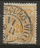 LUXEMBOURG: Obl., N°YT 53, TB - 1882 Alegorias