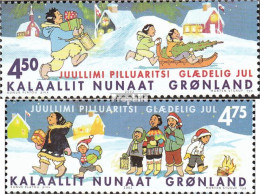 Dänemark - Grönland 389-390 (kompl.Ausg.) Postfrisch 2002 Weihnachten - Neufs