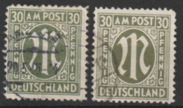 MiNr. 29 Deutschland Alliierte Besetzung Bizone       3. Deutscher Druck (Odr., Verschiedene Papiersorten) - Used