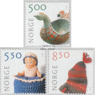 Norwegen 1389BC-1391BC (kompl.Ausg.) Postfrisch 2001 Kunsthandwerk - Unused Stamps