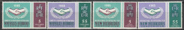 Nouvelles Hébrides Année De La Coopération Internationale Et 20e Anniversaire 1965 N°223/226 Neuf** Et Neuf Charnière - Unused Stamps