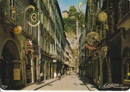 Salzbourg : Getreidegasse , Vieilles Enseignes - Salzburg Stadt