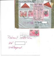 1199i Österreich 1992, Gewerkschaft Der Eisenbahner, Eine EF Und "schwere" NN- Brieffrankatur Briefvorderseite - Cartas & Documentos