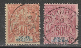 Bénin N° 29 Et 30 Oblitérations Porto-Novo Et Cotonou - Used Stamps