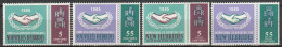 Nouvelles Hébrides Année De La Coopération Internationale Et 20e Anniversaire 1965 N°223/226 Neuf Charnière - Unused Stamps