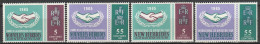 Nouvelles Hébrides Année De La Coopération Internationale Et 20e Anniversaire 1965 N°223/226 Neuf Charnière - Neufs