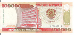 MOZAMBIQUE 100000 METICAIS 1993 UNC P 139 - Moçambique