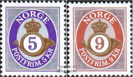 Norwegen 1415-1416 (kompl.Ausg.) Postfrisch 2002 Posthorn - Unused Stamps