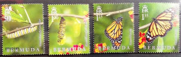 Bermuda 2016, Lifecycle Of The Monarch Butterfly, MNH Stamps Set - Bermuda