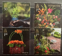 Bermuda 2021, 100th Anniversary Garden Club Of Bermuda, MNH Stamps Set - Bermudes