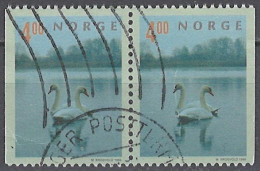Norwegen Norway 1999. Mi.Nr. 1307 Dl/Dr Pair, Used O - Used Stamps