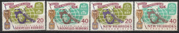 Nouvelles Hébrides Coupe Du Monde De Football Francaise Anglaise 1966 N°235/238 Neuf** - Unused Stamps