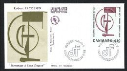 DANEMARK Ca.1988: FDC "Léon Degaud" De Kopenhague - Covers & Documents