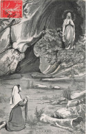 FRANCE - Lourdes - L'apparition - Grotte - Carte Postale Ancienne - Lourdes