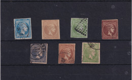 Grecia. Conjunto De Seis Ssllos Clásicos Usados Y Uno Nuevo - Used Stamps
