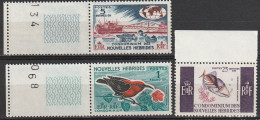 Nouvelles Hébrides Série Courante Condominium Francaise Faune 1966 N°239/241 Neuf** Avec Bord De Feuilles - Nuovi