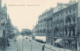 FRANCE - Châlon Sur Saone - Vue Sue L'avenue De La Gare - Carte Postale Ancienne - Chalon Sur Saone