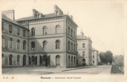 FRANCE - Rennes - Institution Saint Vincent - Carte Postale Ancienne - Rennes