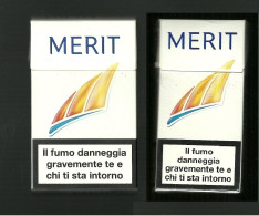 Pacchetti Di Sigarette ( Vuoti ) - Merit 2 Da 10 E 20 Pezzi - Etuis à Cigarettes Vides
