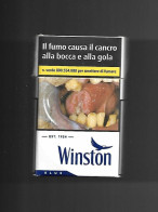 Tabacco Pacchetto Di Sigarette Italia - Winston Blue 5 Da 20 Pezzi N.2 ( Vuoto ) - Empty Cigarettes Boxes