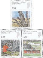 Dänemark - Grönland 472-474 (kompl.Ausg.) Postfrisch 2006 Fossilien-Fundstätte - Unused Stamps