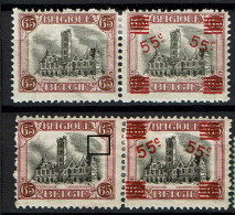 188A  *  X 2  Nuances Tbres Et Surcharges Et Points Rouges - 1901-1930