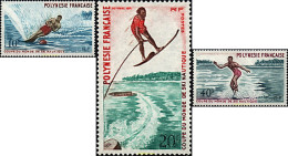 43515 MNH POLINESIA FRANCESA 1971 COPA DEL MUNDO DE ESQUI NAUTICO - Neufs