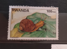 Escargot Escargots Timbre Rwanda - Autres & Non Classés