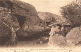 FRANCE - Fontainebleau - La Forêt - La Roche Qui Pleure - Carte Postale Ancienne - Fontainebleau