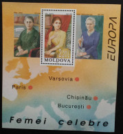 Europa - CEPT: Año. 1996 - Moldavia. 1-HB - Mujeres Célebres. - 1996