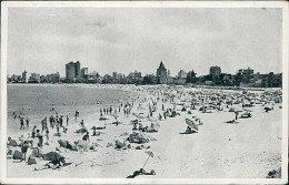 URUGUAY - MONTEVIDEO - PLAYA POCITOS - MAILED TO ITALY - 1950s (17678) - Uruguay