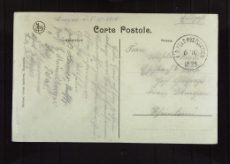 Belgien: Feldpostkarte Von Marcinelle Mit Hopital L' Entree  Vom 5.11.1914 Von Feldpoststation Nr. 35 - Brieven En Documenten