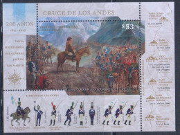 Argentina 2017 - HB 200 Años Del Cruce De Los Andes Por El Libertador Gral. San Martín - Unused Stamps