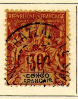 Congo - (1892) - 30 C. Type Groupe -  Oblitere - Usati