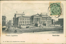 URUGUAY - MONTEVIDEO - PALACIO LEGISLATICO - ED. PAPERIA GALLI - 1900s / STAMP (17690) - Uruguay