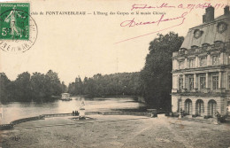 FRANCE - Fontainebleau - Palais De Fontainebleau - L'étang Des Carpes Et Le Musée Chinois - Carte Postale Ancienne - Fontainebleau