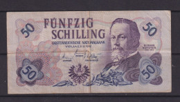 AUSTRIA -  1962 50 Schillings Circulated Banknote - Oesterreich